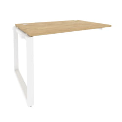 Наборный элемент рабочей станции на О-образном м/к ОНИКС О.МО-1.НРС-2.8 Тиквуд Светлый/Белый / ONIX O.MO-1.NRS-2.8