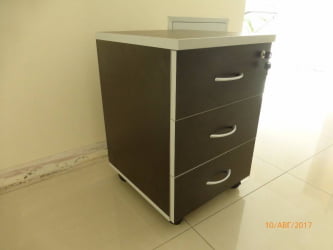 Тумба подкатная с 3 ящиками ЗОМ27530301 Венге / ZOM27530301