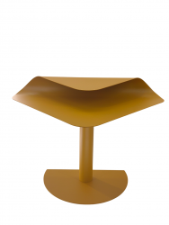 Журнальный столик Корнеа металл желтый / Cornea