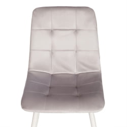 Мягкий стул CХИЛЛЙ (мод. 7094-1) вельвет/металл, 44,5х52,5х86 см, пинк (розовый) ХЛР39 / натуральный / CHILLY (mod. pink HLR39