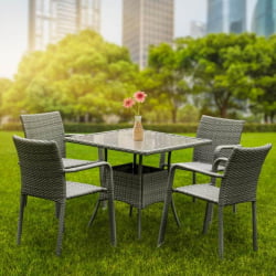 Комплект мебели АФМ-4030Г Грей (4+1) / AFM-4030G Grey