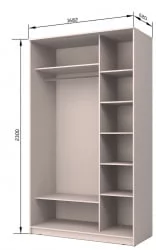 Шкаф-купе Хит-23-17-77 Лондон Ясень шимо темный