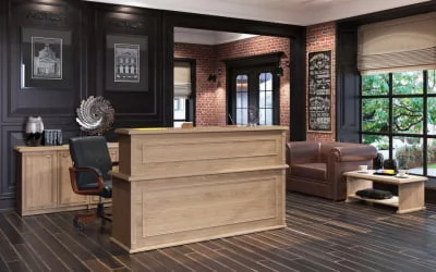 Стойка ресепшен РМС 120 Бук тиара / RMS