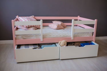 Кровать детская РооРоом ВК-1р Розовая / RooRoom VK-1р