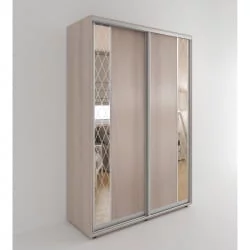 Шкаф с зеркалом Акцент-Вера ДР 1400х600 Ясень шимо светлый