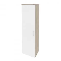 Гардероб узкий (левое исполнение) ОНИКС О.ГБ-1(Л) Дуб Аттик/Белый / ONIX O.GB-1(L)