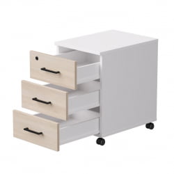 Тумба мобильная Еверпроф ЕВО 254Т001 Дуб Соната Белый / Everprof EVO