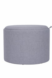 Пуф-столик с ящиком Хюгге Л рогожка Серый / L