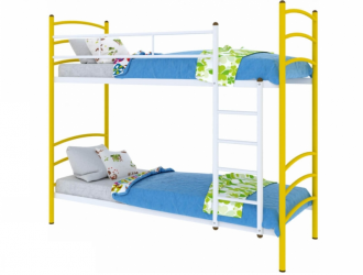 Кровать двухъярусная Милана Дуо 900х1900 Желтая / Duo