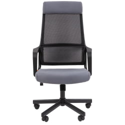 Кресло руководителя Чаирман 590 ткань/сетка Серый / Chairman
