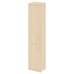 Шкаф высокий узкий левый (1 низкая дверь ЛДСП, 1 средняя дверь ЛДСП) НОВА С В.СУ-1.3 Л Бук Артизан / NOVA S L