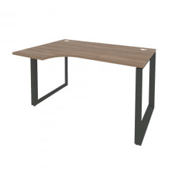 Стол эргономичный левый на О-образном м/к ОНИКС О.МО-СА-2Л Дуб Аризона/Антрацит / ONIX O.MO-SA-2L
