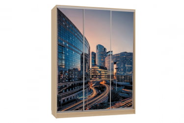 Шкаф-купе Бассо 7-600 79 СК-01Б52 дуб сонома / SK-01B52