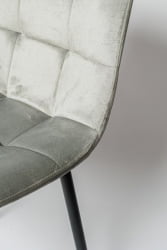 Мягкий стул ОКC 1225 серый вельвет Г-062-39 / OKC G-062-39