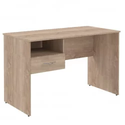 Стол письменный (С-1200) Л с левой подвесной тумбой Дуб Сонома Светлый / (S-1200) L