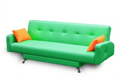 Диван МАНГО 3 (2 категория) Зеленый Оранжевый / MANGO