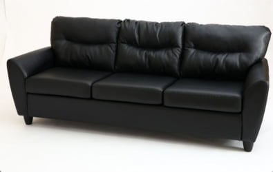 Диван с деревянными ножками Наполи Премиум Д3 Санторини 401 (черный) Категория 1