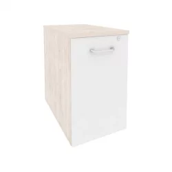 Тумба низкая выдвижная приставная / опорная ОНИКС О.ВТПО-1.7 Денвер Светлый/Белый / ONIX O.VTPO-1.7