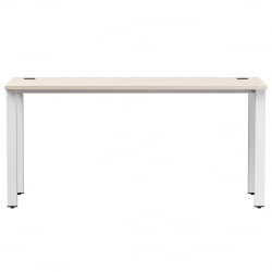 Стол прямой на металлокаркасе, опоры 90 гр Еверпроф ЕВО 254С008 Кашемир Белый / Everprof EVO 254S008