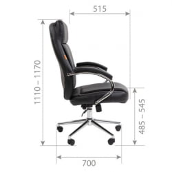 Кресло руководителя Чаирман 794 экокожа Коричневый / Chairman