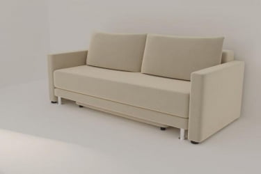 Диван прямой Сальтвик (Берхоусе) Цвет фасада: Левис 09 велюр; Тип: Прямой; Материал фасада: Металл/Велюр / (Berhouse)