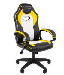 Кресло геймерское CХАИРМАН ДРАЙВ (ГАМЕ) 16 черный/желтый/белый / CHAIRMAN (GAME)