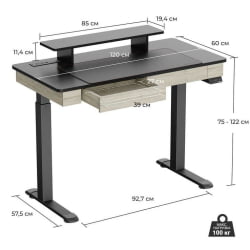Письменный стол ЕУРЕКА ЕРК-ЕД-И47-ОГ / EUREKA ERK-ED-I47-OG
