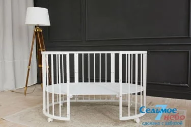 Люлька для новорожденных Меррй Хаппй 01 Белая / Merry Happy