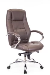Кресло руководителя Крон М экокожа Коричневый / Kron M