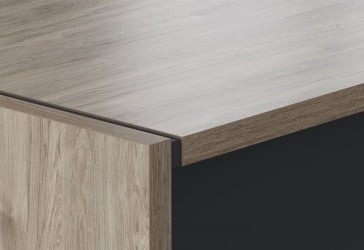 Стол руководителя МОРРИС ТРЕНД МСТ 189 Сосна Нордик Антрацит / MORRIS TREND MST