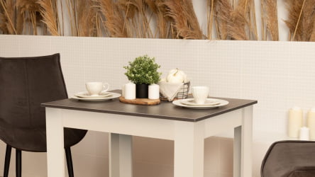 Стол обеденный Промо тип 1 Белый/Ателье темный