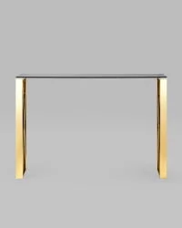 Консоль КРОСС 115кс30 Золото (стекло смоке) / 115x30 smoke)