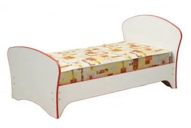 Детская кровать от 3 до 7 лет Юниор-10 800*1600 Белый