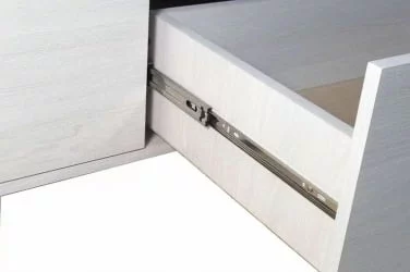 Классическая стенка в гостиную Элена Лайт 1 Ясень Черный Бодега Белый