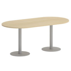 Стол овальный ХОМЕ ОФФИCЕ ВР.СП-5-180.1 Акация Лорка/Серый металл / HOME OFFICE VR.SP-5-180.1
