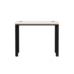 Стол прямой на металлокаркасе, опоры 45 гр Еверпроф ЕВО 254С001 Кашемир Черный / Everprof EVO 254S001