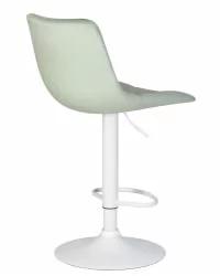 Стул барный ДОБРИН ТАИЛОР ВХИТЕ Пудрово-мятный велюр МДЖ9-87 / DOBRIN TAILOR WHITE MJ9-87