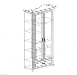 Шкаф 2-дверный АЛИСА 553