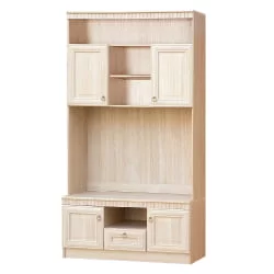 Распашной шкаф в гостиную 610  Денвер светлый