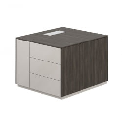 Тумба опорная 800 левая Атлас НЗ-0212.БТ.ГС.Л Бренсон Трюфель Серый камень / Atlas NZ-0212.BT.GS.L