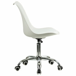 Компьютерное кресло БРАБИКС Еамес МГ-310 CХ экокожа Белый / BRABIX Eames MG-310 CH