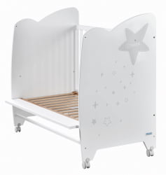 Кроватка для новорожденных Микуна Естела Вхите/Грей / Micuna Estela White/Grey