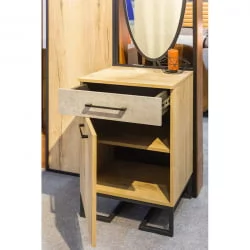 Тумба для обуви с ящиком Лофт (ТОЯ) Дуб натур/Бетон / Loft