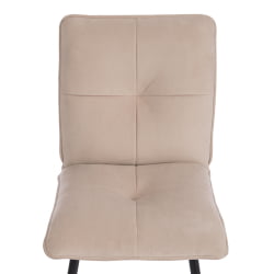 Стул обеденный Свеет флок , 46х55х88, бежевый/черный, 7 / Sweet