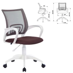 Кресло для персонала БРАБИКС Флй МГ-396В Коричневый / BRABIX Fly MG-396W