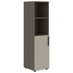 Шкаф-колонка с глухой малой дверью (левый) ВЕЛИОН ВМCС 40.5 Л Аметист Дуб Сильвер / VELION VMCS L