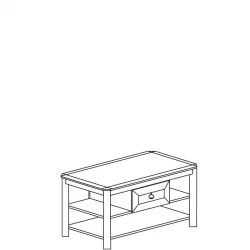 Стол журнальный  Инна 623 Денвер темный
