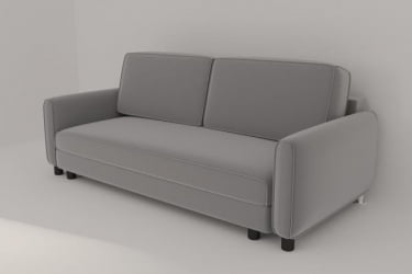 Офисный диван Сундсен (Берхоусе) Цвет фасада: Азур велюр; Тип: Прямой; Материал фасада: Металл/Велюр / (Berhouse)