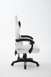 Кресло спортивное ТопЧаирс Пхантом бело-черный / TopChairs Phantom