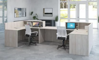 Элемент ресепшн прямой САЛ31090102 Светлый дуб / SAL31090102